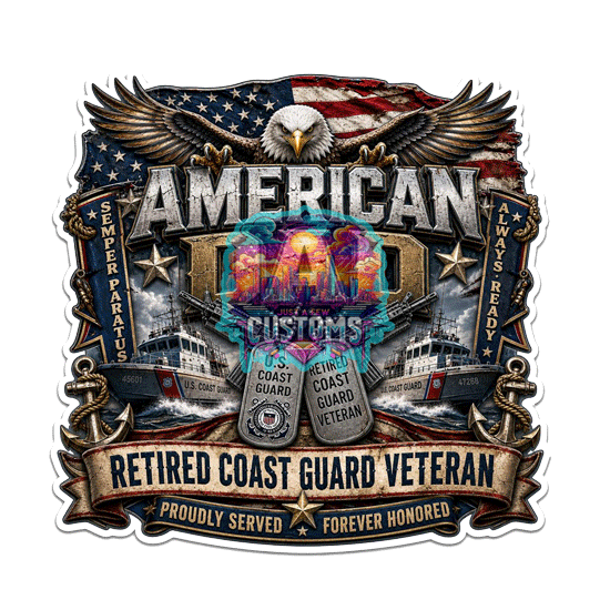 Retired Military Veteran Coaster Set alternate 6