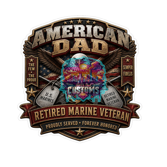 Retired Military Veteran Coaster Set alternate 4