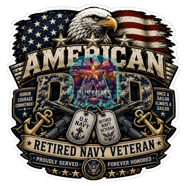 Retired Military Veteran Coaster Set alternate 1